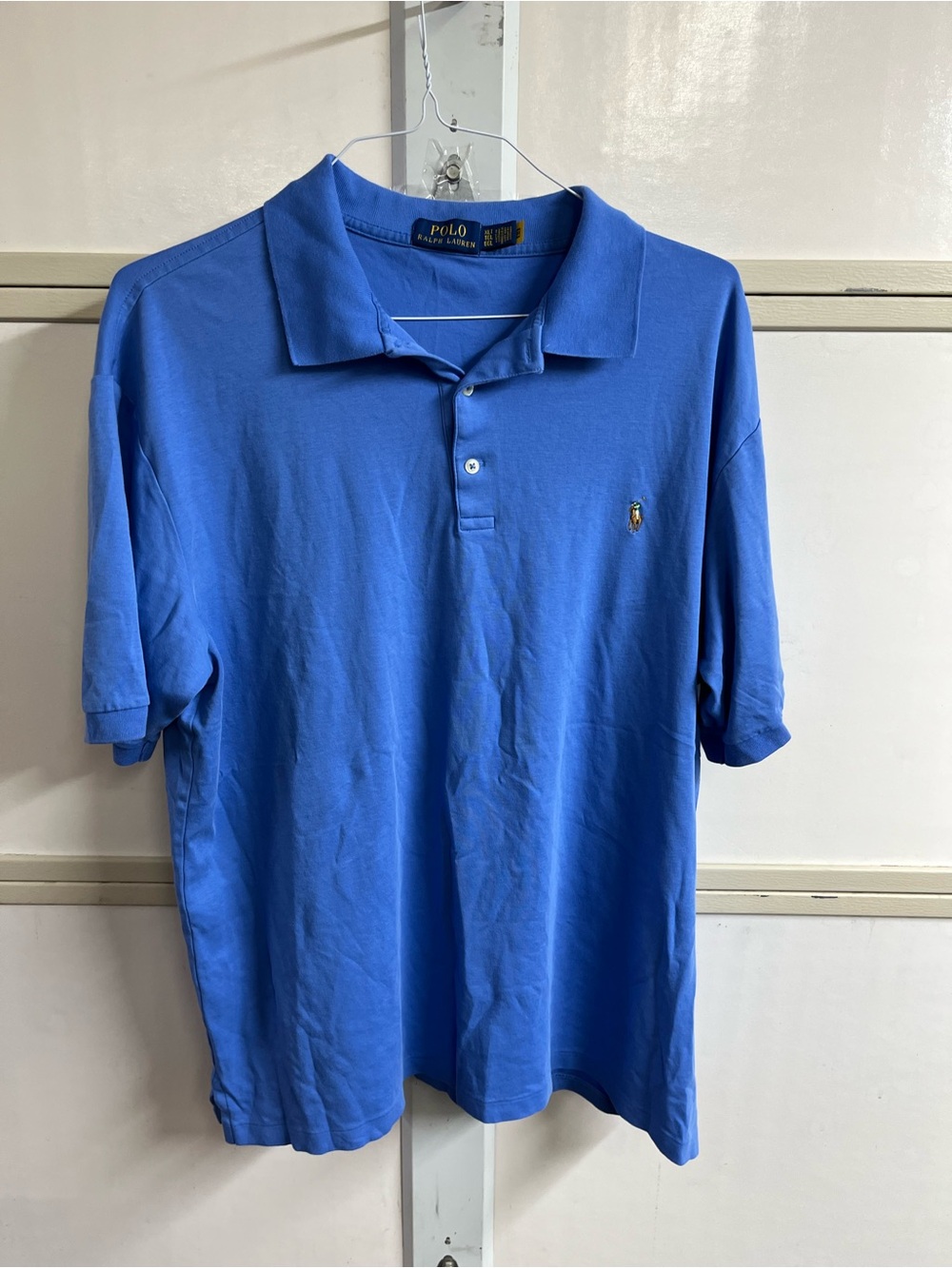 Ralph Lauren Polo Shirt in Bright Blue with Embroidered Pony